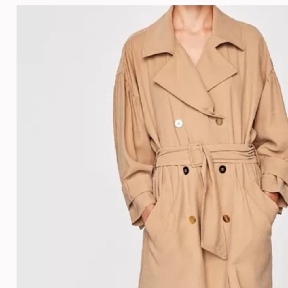 Zara trench coat dress